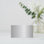 Blanco metallische Visitekaartjes (Staand voorkant)