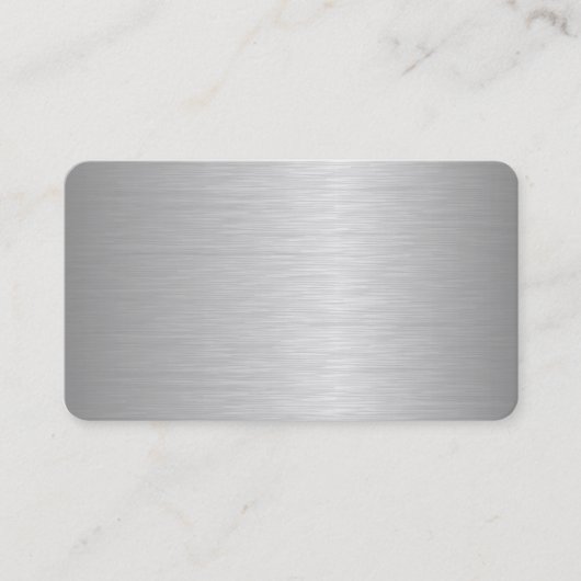 Blanco metallische Visitekaartjes (Voorkant)
