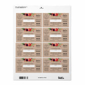 Blanco moderne Soy Candle Labels (Full Sheet)