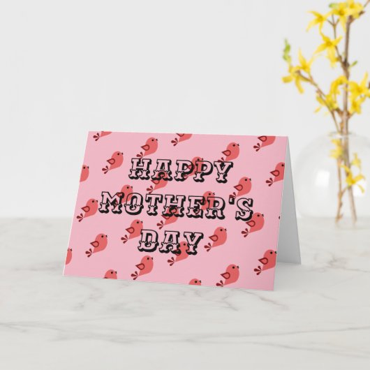 Blanco Moederdag-kaart Kaart (Gele Bloem)