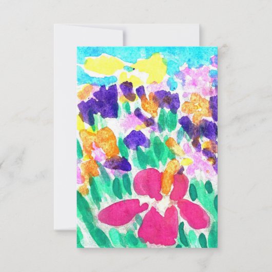 Blanco multicolor-uitnodigingen kaart (Voorkant)