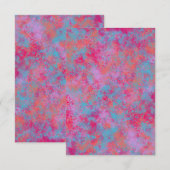 Blanco Neon Paint Splatter Invitation Kaart (Voorkant / Achterkant)