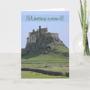 Blanco Nota Kaart van Lindisfarne het heilige eila