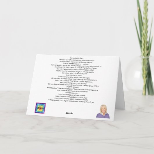 Blanco Note Kaart Mok Bubels of Love (Achterkant)