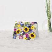 Blanco Note Kaarten voor Tuiniers Bloemen Collage (Voorkant)