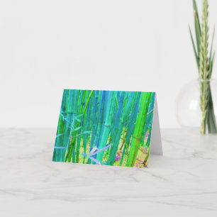 Blanco Notecard Bamboo Forest Design Kaart