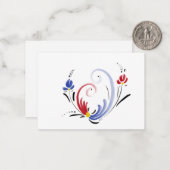 Blanco notiecards notitiekaartje (Voorkant / Achterkant in situ)