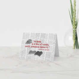 blanco notitieboekjes met boeknaam kaart