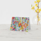 Blanco notitiekaart (Gele Bloem)