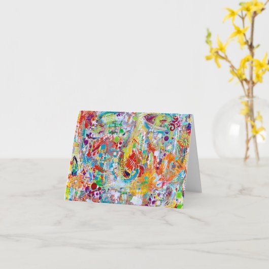 Blanco notitiekaart (Gele Bloem)