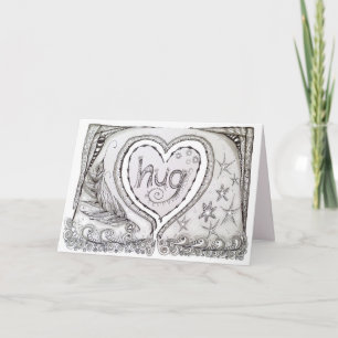 Blanco notitiekaart met originele artikelen