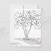 Blanco notitiekaart voor vogelbomen -#2 notitiekaartje (Voorkant)