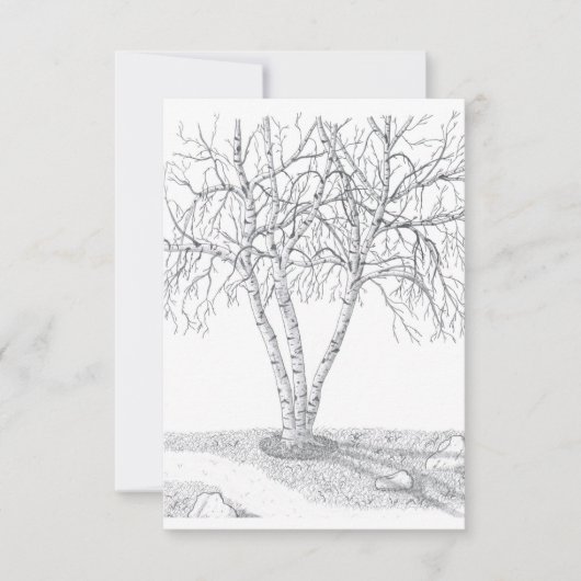 Blanco notitiekaart voor vogelbomen -#2 notitiekaartje (Voorkant)