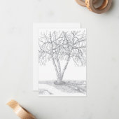 Blanco notitiekaart voor vogelbomen -#2 notitiekaartje (Voorkant / Achterkant in situ)