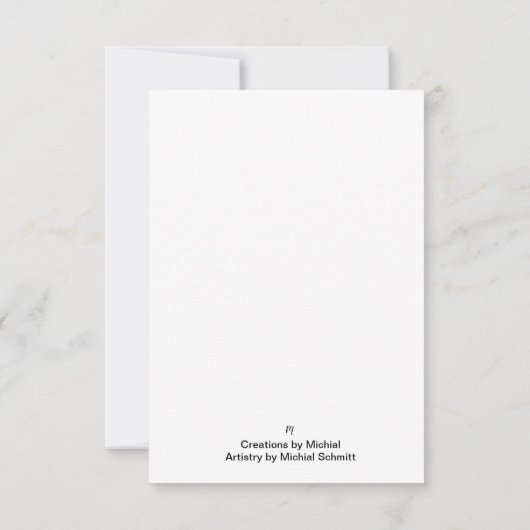 Blanco notitiekaart voor vogelbomen -#2 notitiekaartje (Achterkant)