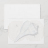 Blanco notitiekaarten van wulschaal notitiekaartje (Voorkant / Achterkant)