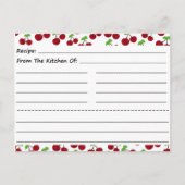 Blanco nuttige Kaarten: kersen Briefkaart (Voorkant)