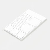 Blanco om Post-it® notes van lijst te doen (Schuin)