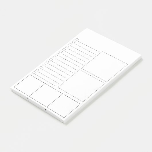 Blanco om Post-it® notes van lijst te doen (Schuin)