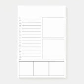Blanco om Post-it® notes van lijst te doen (Voorkant)