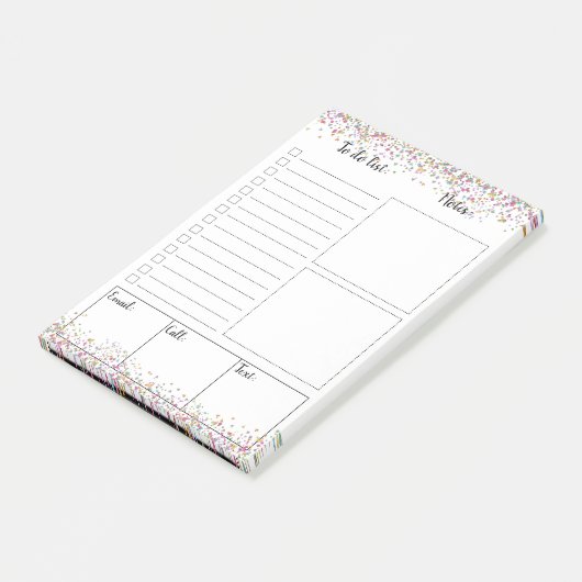 Blanco om Post-it® notes van lijst te doen (Schuin)