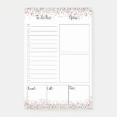 Blanco om Post-it® notes van lijst te doen (Voorkant)