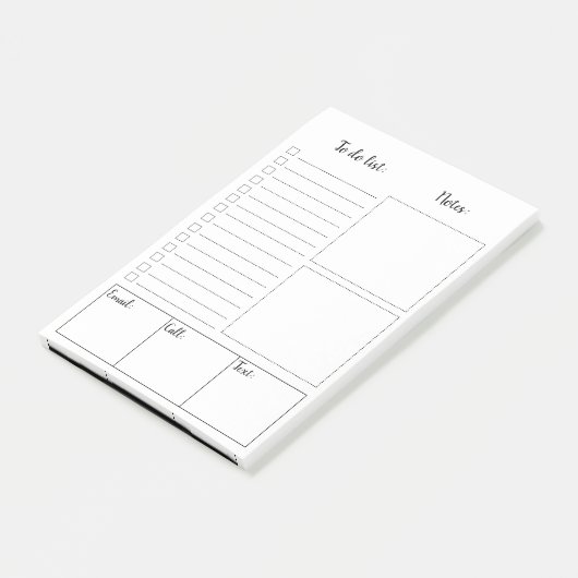 Blanco om Post-it® notes van lijst te doen (Schuin)