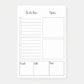 Blanco om Post-it® notes van lijst te doen (Voorkant)