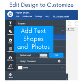 Blanco ontwerp uw eigen Bladwijzer Sjabloon
