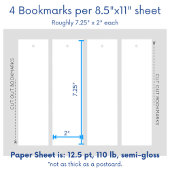 Blanco ontwerp uw eigen Bladwijzer Sjabloon