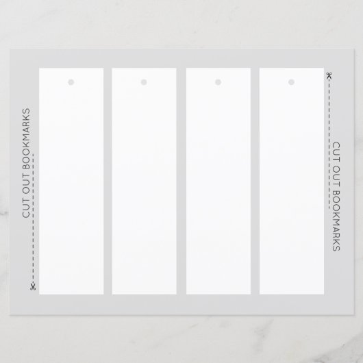 Blanco ontwerp uw eigen Bladwijzer Sjabloon (Voorkant)