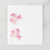 Blanco orchidee-bruiloft plaatskaartje (Buitenkant ongevouwen)