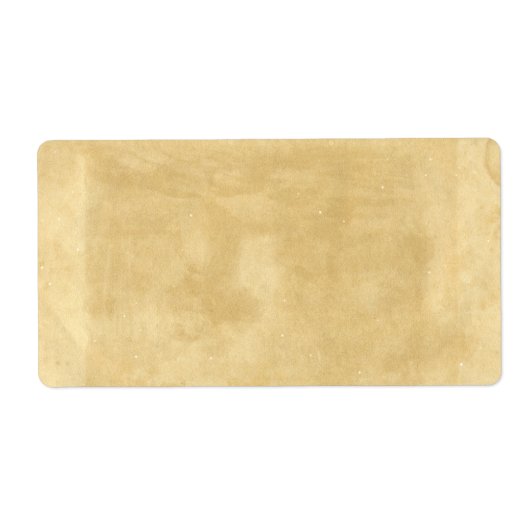 Blanco  oud papier etiket (Voorkant)
