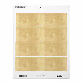 Blanco  oud papier etiket (Full Sheet)