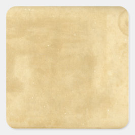 Blanco  oud papier vierkante sticker
