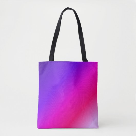 Blanco Paars en roze Tote Bag (Voorkant)