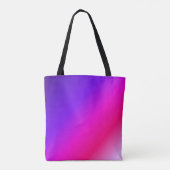 Blanco Paars en roze Tote Bag (Achterkant)