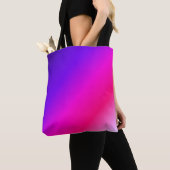 Blanco Paars en roze Tote Bag (Dichtbij)
