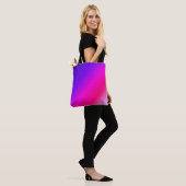 Blanco Paars en roze Tote Bag (Op model)