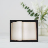 Blanco pagina's briefkaart (Staand voorkant)