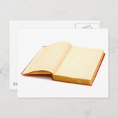 Blanco pagina's van een oud boek briefkaart (Voorkant / Achterkant)