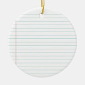 Blanco papier keramisch ornament (Voorkant)