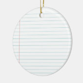 Blanco papier keramisch ornament (Links)