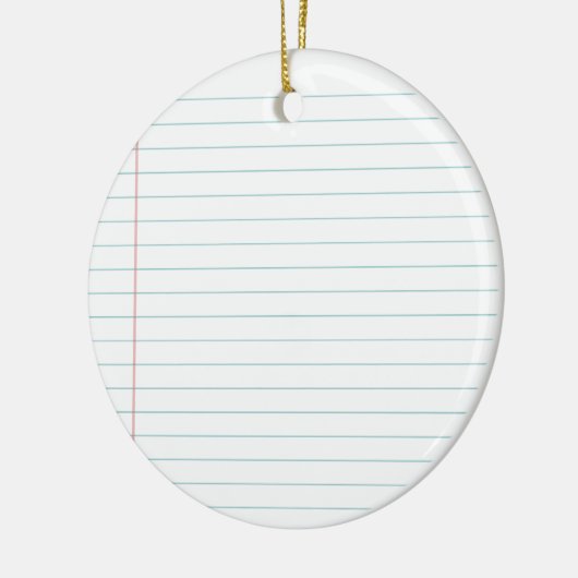 Blanco papier keramisch ornament (Links)