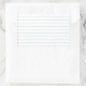 Blanco papier rechthoekige sticker (Tas)