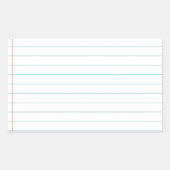 Blanco papier rechthoekige sticker (Voorkant)