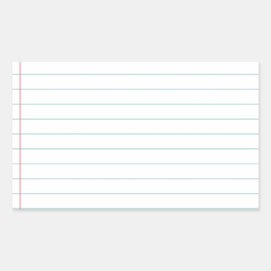 Blanco papier rechthoekige sticker (Voorkant)