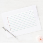 Blanco papier rechthoekige sticker (Envelop)