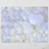 Blanco papier voor lichte blauwe hydrangea-bruilof (Voorkant)