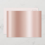 Blanco pasta Roos Gold Foliet Briefkaart (Voorkant / Achterkant)